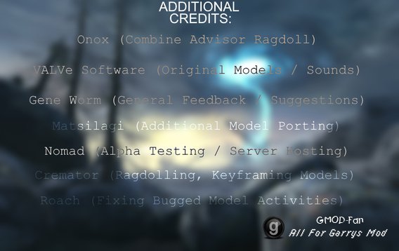Half-Life 2 Cut SNPCs [Alpha Version]