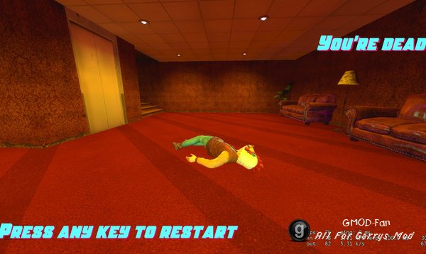 Hotline Miami HUD with text animation