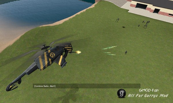 Half Life 2 Lambda Chopper ( Rebel Hunter Chopper ) NPC