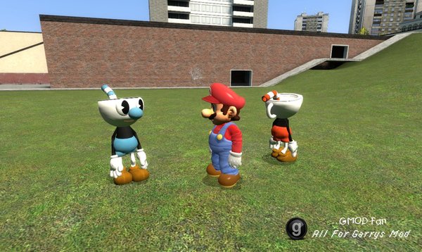 Cuphead and Mugman NPCs and Playermodels!