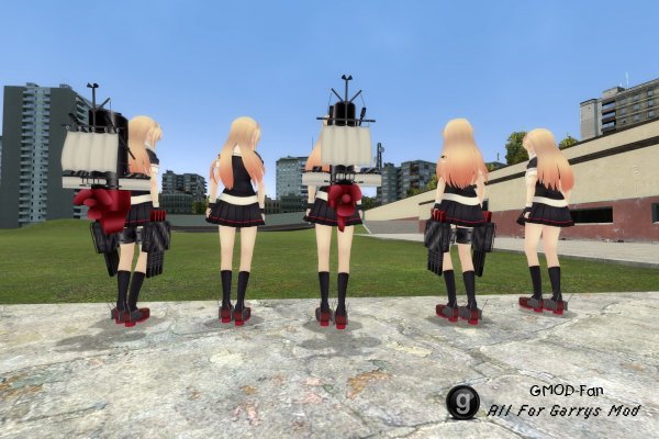 Yuudachi Kai Ni (Kancolle) Playermodel and NPC