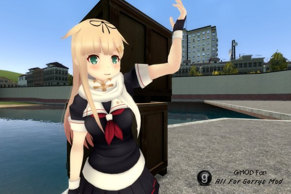 Yuudachi Kai Ni (Kancolle) Playermodel and NPC