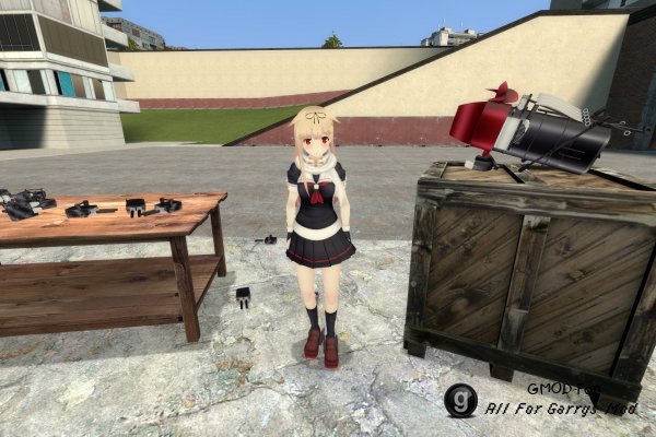 Yuudachi Kai Ni (Kancolle) Playermodel and NPC