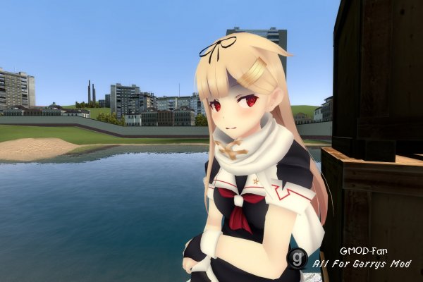 Yuudachi Kai Ni (Kancolle) Playermodel and NPC