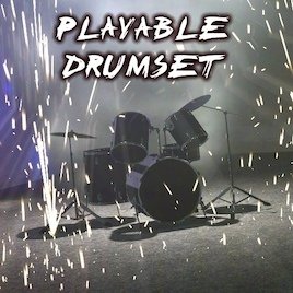 Playable Drumset (Double Bass Update)