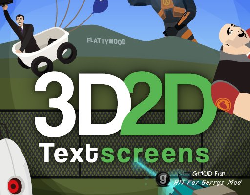 3D2D Textscreens