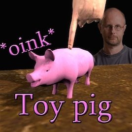 Игрушечная свинья